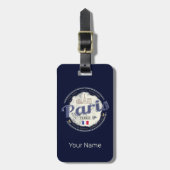 パリキャピタルフランスエッフェルタワーヴィンテージ土産 ラゲッジタグ (正面縦)