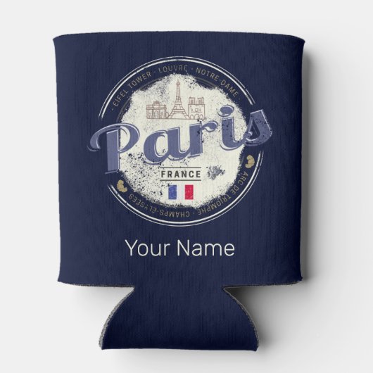 パリキャピタルフランスエッフェルタワーヴィンテージ土産 缶クーラー (裏面)