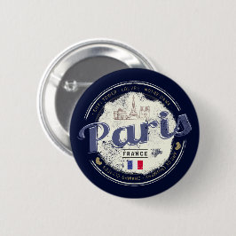 パリキャピタルフランスエッフェルタワーヴィンテージ土産 缶バッジ