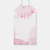 パリキンセアニェラピンクエッフェルタワーありがとう ギフトタグ (裏面)