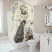 パリクラウンピーコック シャワーカーテン (インサイチュ)