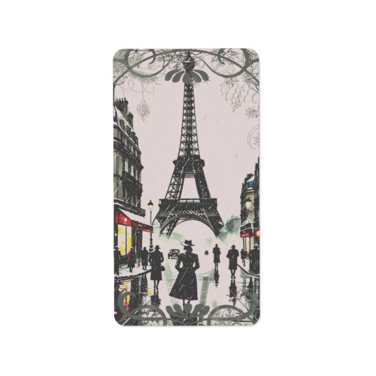 パリクリスマス ラベル (正面)