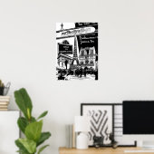 パリクールスの写真イラストのコラージュ ポスター (ホームオフィス)