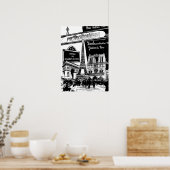 パリクールスの写真イラストのコラージュ ポスター (キッチン)