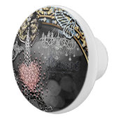 パリグラマーきらきら光るスパークルフランスガーリートレンディー セラミックノブ (右)