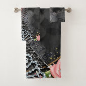 パリグラマーきらきら光るスパークルフランスガーリートレンディー バスタオルセット (インサイチュ)