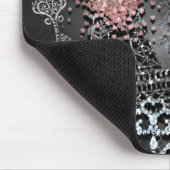 パリグラマーきらきら光るスパークルフランスガーリートレンディー マウスパッド (コーナー)