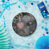 パリグラマーきらきら光るスパークルフランススウィート16パーティー ペーパープレート (パーティー)