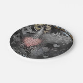 パリグラマーきらきら光るスパークルフランススウィート16パーティー ペーパープレート (アングル)