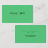 パリグリーンユニークオリジナルクラシカルプロフェッショナル 名刺 (正面/裏面)