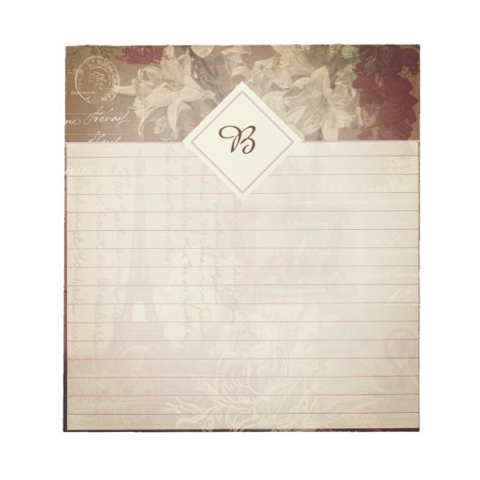 パリコラージュのメモ帳 ノートパッド (正面)