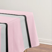 パリコレクションピンク、ブラック、グレーのストライプ テーブルクロス (インサイチュ)