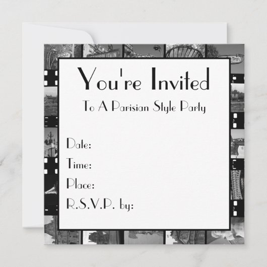 パリコレクション招待状 招待状 (正面)