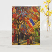 パリゴッホのファインアートの7月14日のお祝い カード (黄色い花)