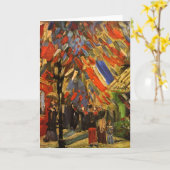 パリゴッホのファインアートの7月14日のお祝い カード (黄色い花)