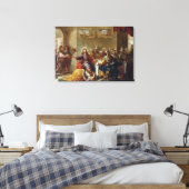パリサイのシモンの家のキリスト， 1660 キャンバスプリント (インサイチュ (寝室))