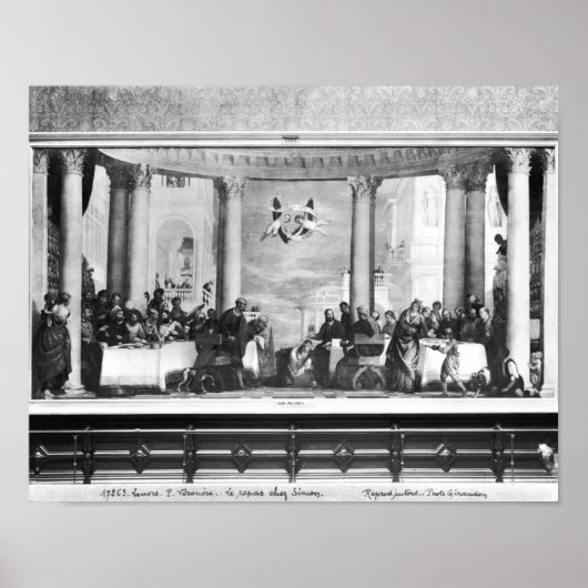 パリサイ人シモンの家での食事2 ポスター (正面)