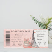 パリサプライズ航空券バケーションギフトチケット 招待状 (スタンド正面)