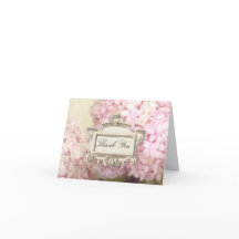 パリサンキューノート赤面ピンクアジサイ