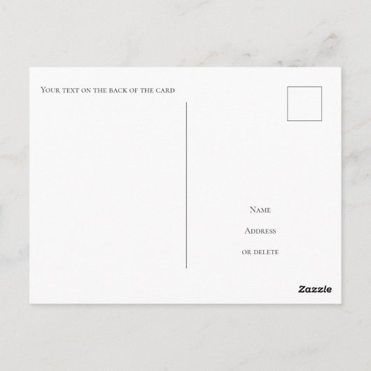 パリサーズタホカリフォルニアスキーバケーションポストカード ポストカード (裏面)