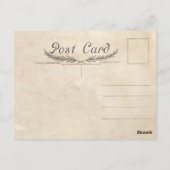 パリザエッフェルタワー抽象芸術油絵 ポストカード (裏面)