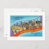 パリザードニュージャージーNJヴィンテージ旅行はがき –  ポストカード (正面/裏面)