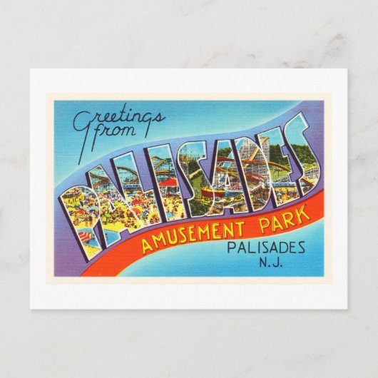 パリザードニュージャージーNJヴィンテージ旅行はがき –  ポストカード (正面)