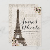 パリシックエレガントエッフェルタワーザデイト 案内ポストカード (正面/裏面)