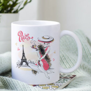パリシックモダンファッショナブル女性 コーヒーマグカップ
