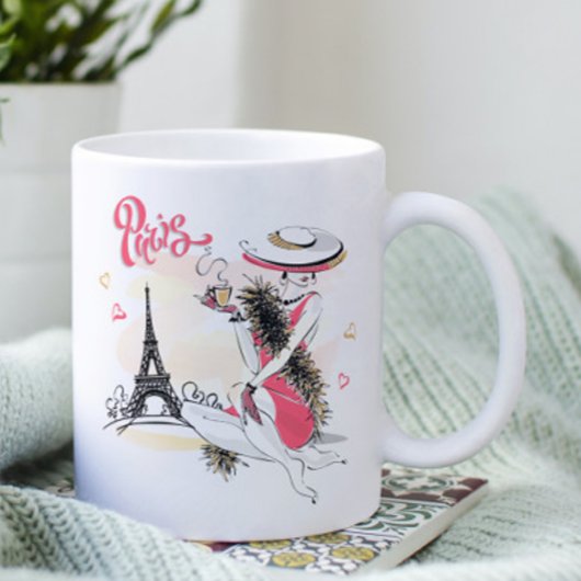 パリシックモダンファッショナブル女性 コーヒーマグカップ