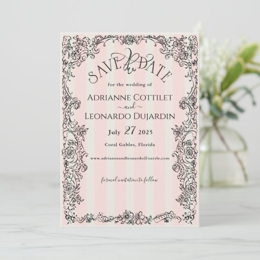 パリシック華美ピストライプンク結婚ズ セーブザデート (スタンド正面)