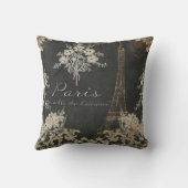 パリシティオブラブエッフェルタワーシャルボードフローラ クッション (裏面)