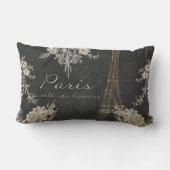 パリシティオブラブエッフェルタワーシャルボードフローラ ランバークッション (裏面)