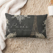 パリシティオブラブエッフェルタワーシャルボードフローラ ランバークッション (ブランケット)