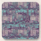 パリシティスケープinアクアヴィンテージデザイン コースター (正面)