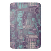 パリシティスケープinアクアヴィンテージデザイン バスマット (正面縦)