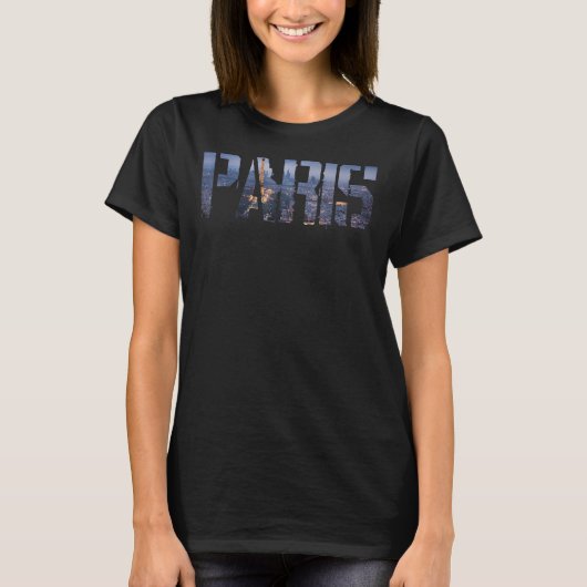 パリシティフランスお土産男性へギフト女性_4 Tシャツ (正面)