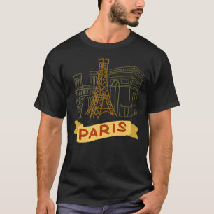 パリシティフランスお土産男性へギフト女性_8 Tシャツ