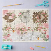 パリシャビーシックフランスのエフエメラビクトリアンウィメンズ 薄葉紙 (クラフト)