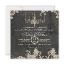 パリシャルボードヴィンテージシャンデリアタイポグラフィアート