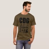 パリシャルルドゴール空港CDG Tシャツ (正面フル)