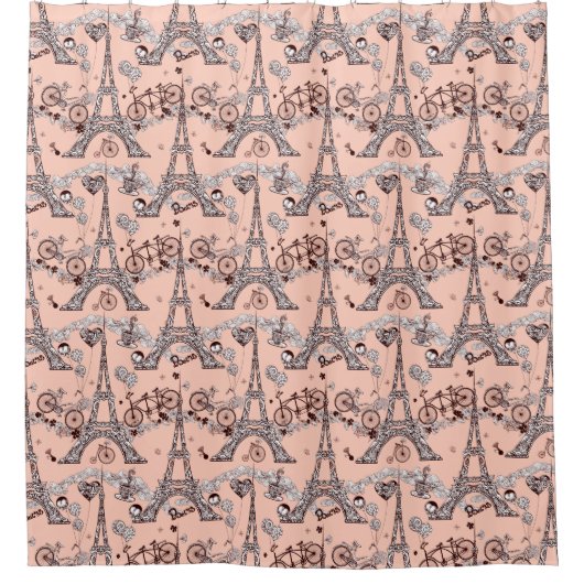 パリシャワーカーテン シャワーカーテン (正面)