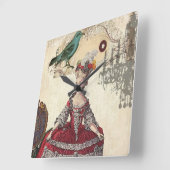 パリシャンデリアフランスのクイーンマリー・アントワネット スクエア壁時計 (傾斜)