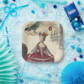 パリシャンデリアマリーアントワネットフランスのヴィンテージ ペーパープレート (パーティー)