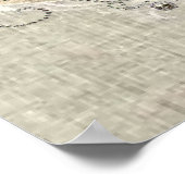 パリシャンデリア蝶モダン鳥ヴィンテージ ポスター (角)