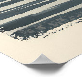 パリシルエット – エッフェルタワーリフレクション ポスター (角)