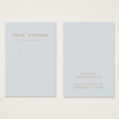 パリシンプルシアのイヤリング表示カード (正面&裏面)