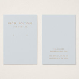 パリシンプルシアのイヤリング表示カード