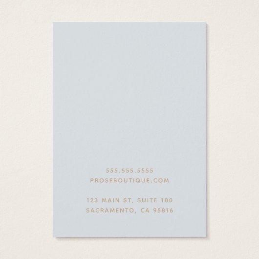 パリシンプルシアのイヤリング表示カード (裏面)