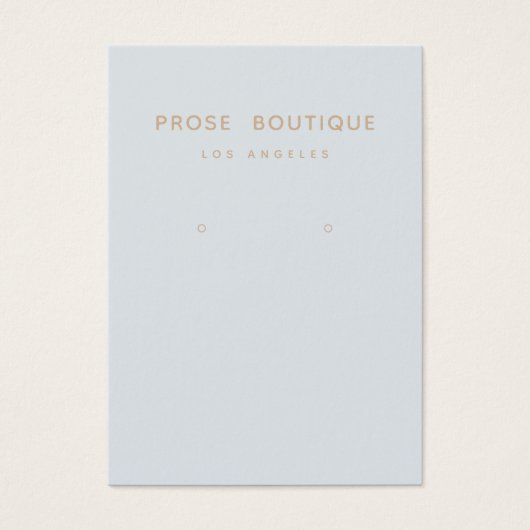 パリシンプルシアのイヤリング表示カード (正面)